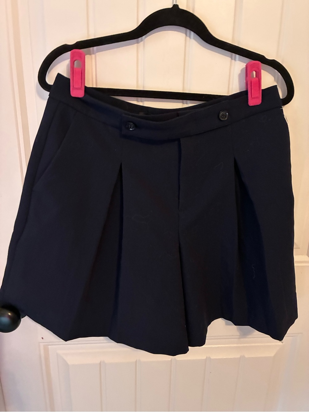 Banana Republic Navy Pleated Skort
